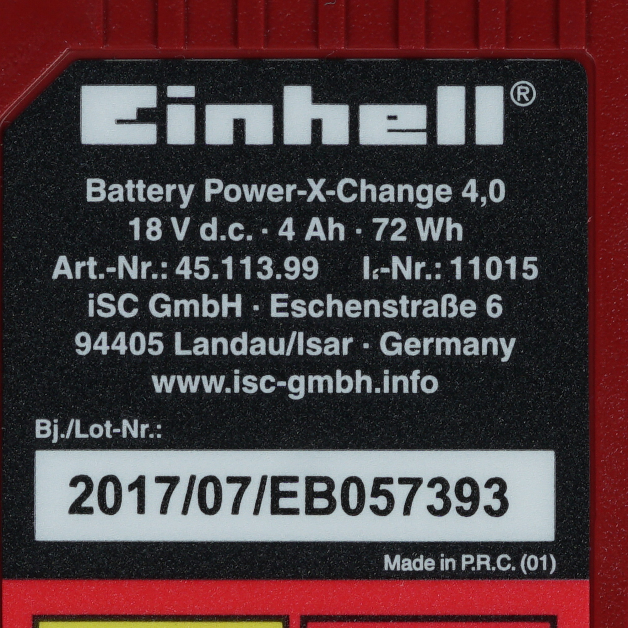 Аккумулятор и зарядное устройство Einhell 4512042 Power X Change 18V 8119301 STDN-0095224 - Вид №6
