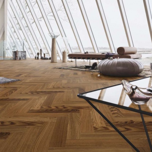 Паркет Ёлка Meister PS 400 Stab 8031 Закопченый Дуб Натур с брашью (Текстурированная) 500х100 мм 2300200051 - Вид №5