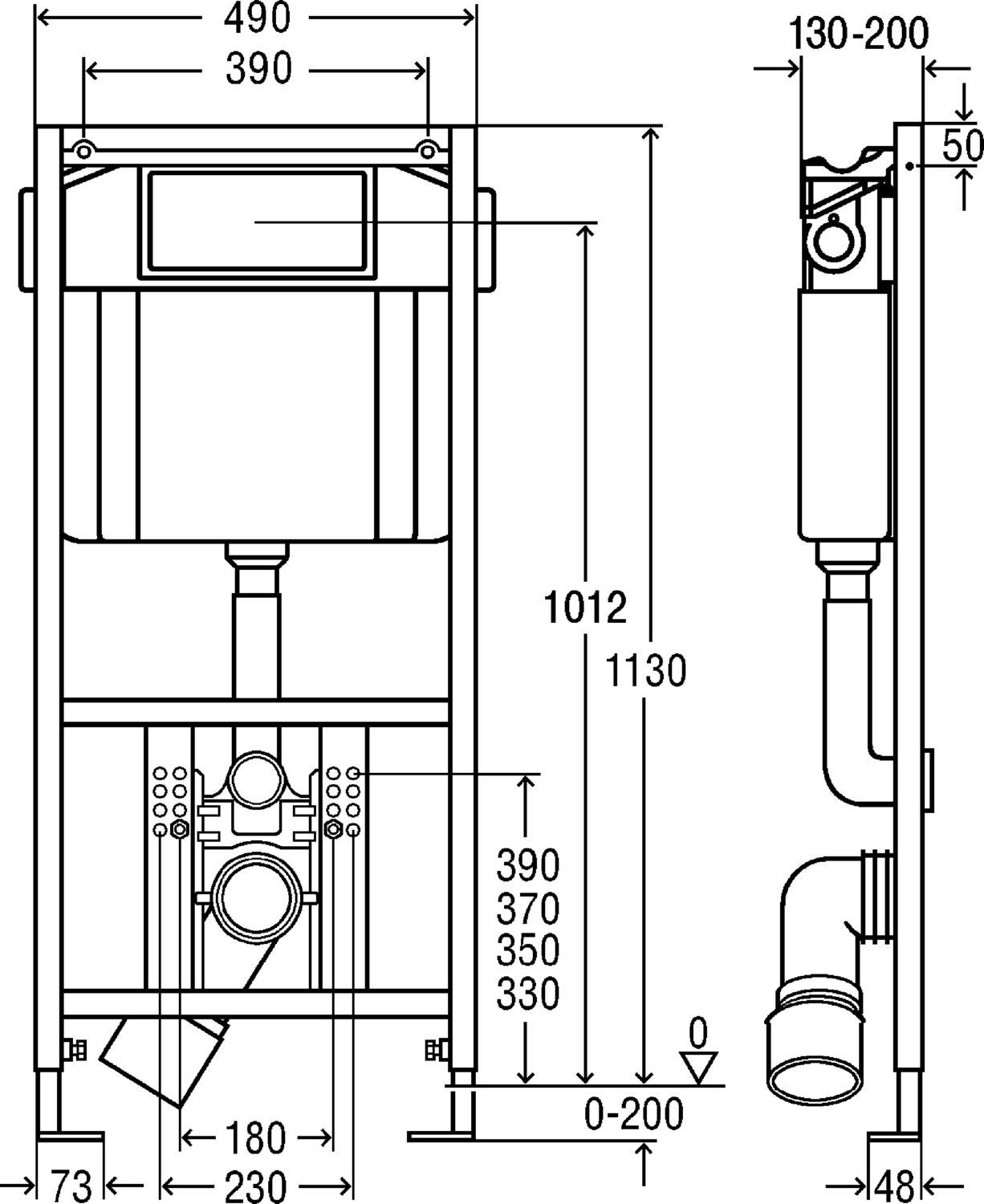 Системная техника  Viegaswift, Steptec, Viega Eco Plus, Viega Mono, панели смыва и принадлежности  T3 Viega Eco Plus  Элементы для унитазов VIEGA 660 321 Модель 8161.93 Santreyd  - Вид №2