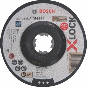 Диск зачистной по стали Bosch X-lock Metal 2608619366 125x22.2x6 мм 88109533 STLM-2173796