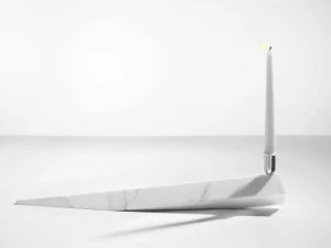 Danese Milano Подсвечник из золотого мрамора калакатта  Drg8410a10