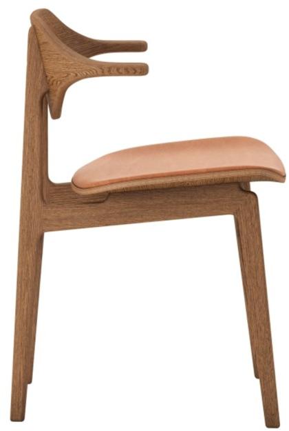 NORR11 Стул из дуба со встроенной кожаной подушкой sun-id-1345846 - Вид №1