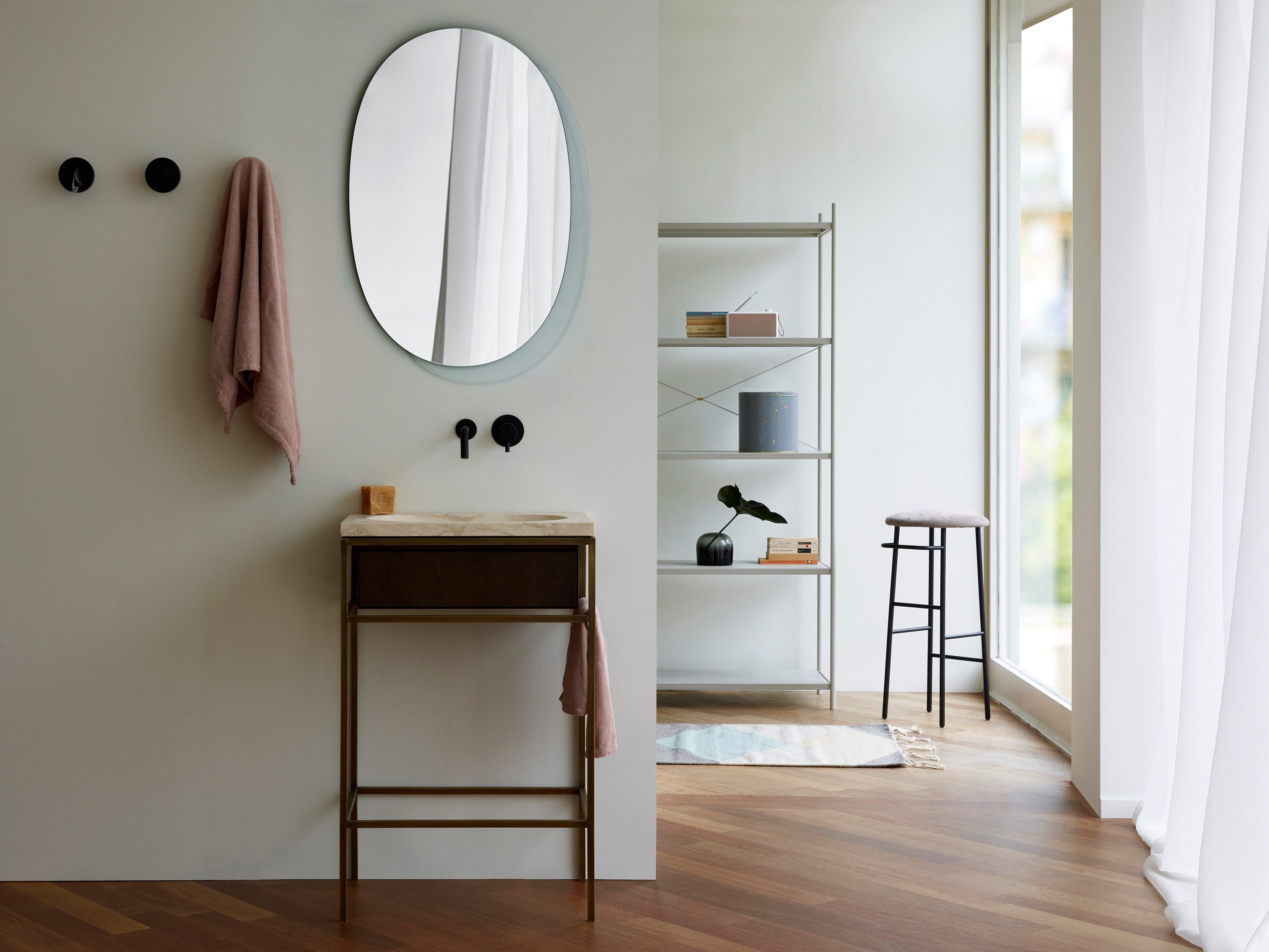 Напольный умывальник с дверцами Ex.T рамка ARCH-00074928