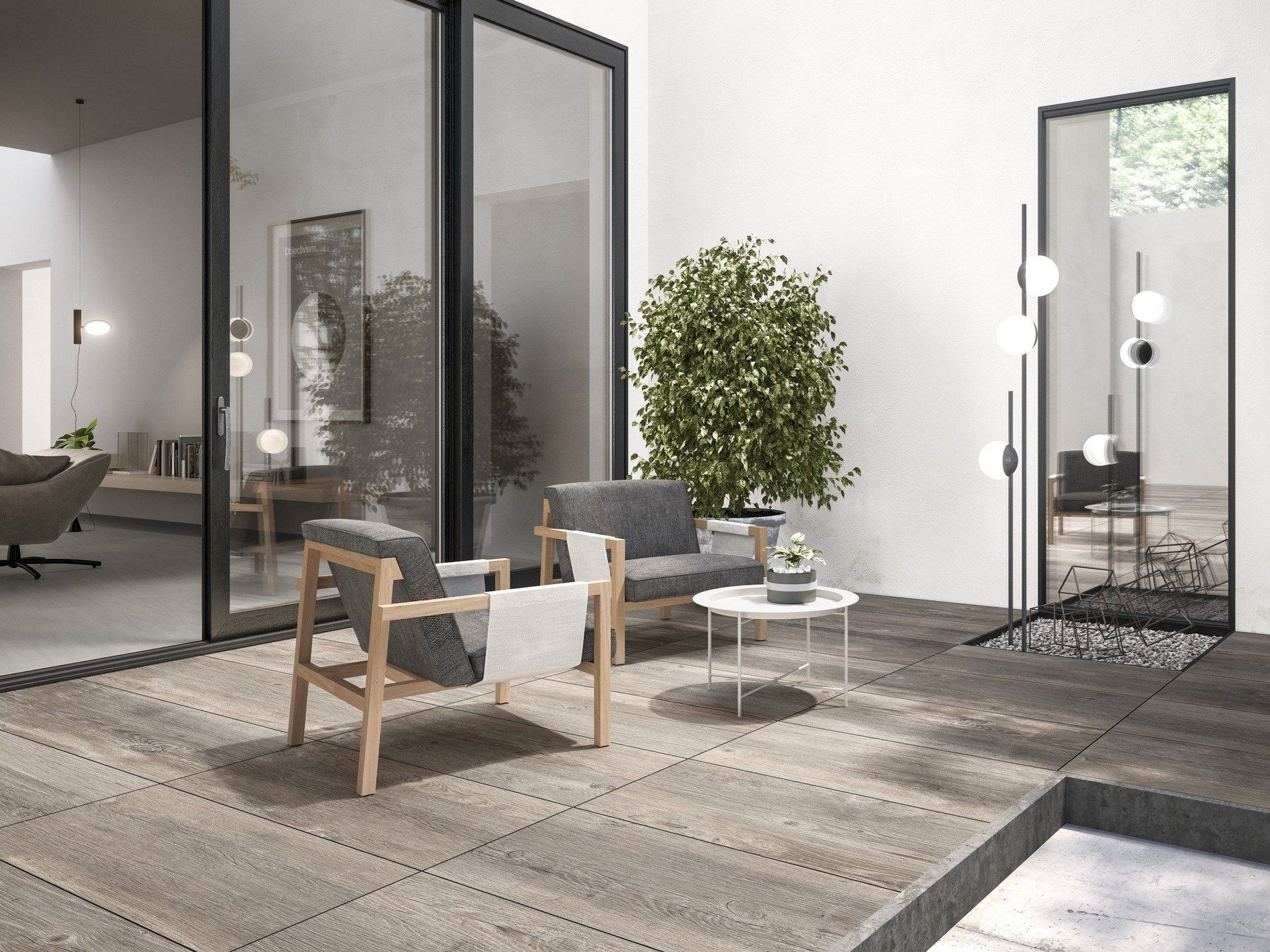 Напольное покрытие из керамогранита под дерево Casalgrande Padana Granitoker ARCH-00050095 - Вид №1