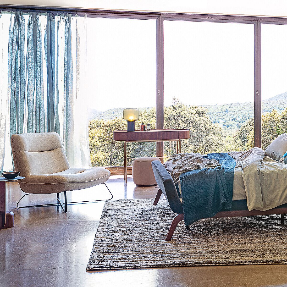 Деревянный шпон овальный консольный стол с ящиками AMPM Aslen ARCH-00109910 - Вид №5