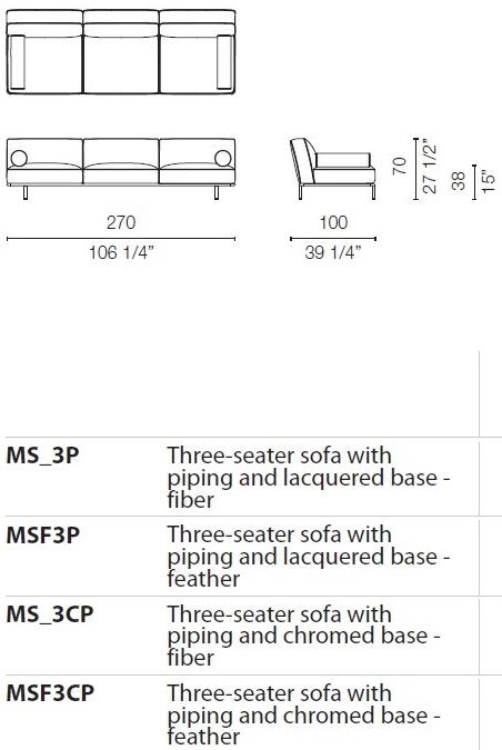 Cappellini Модульный диван со съемным чехлом Cap martin sunset sun-id-1481294 - Вид №13