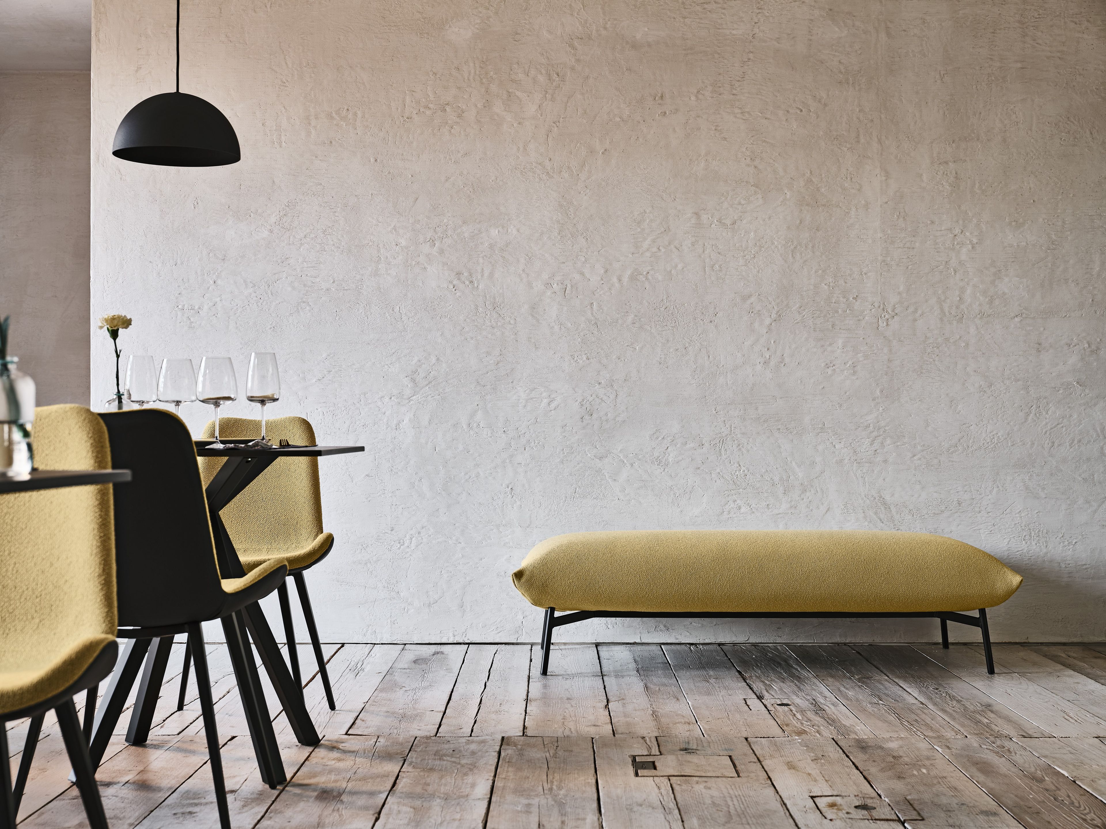 Прямоугольный пуф из ткани Midj площадь ARCH-00092531 - Вид №1