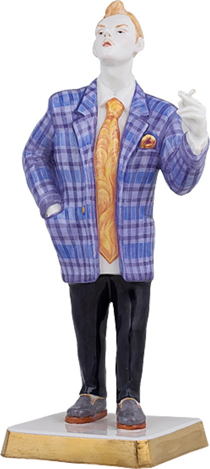 10668181 Klimenkoff Скульптура Klimenkoff "Стиляга", 26см, фарфор Фарфор 