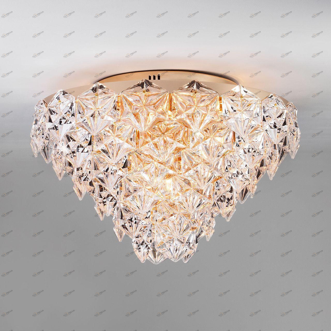 Потолочная люстра Bogates Iceberg 296/12 Strotskis BOGATES ДИЗАЙНЕРСКИЕ, ICEBERG 182167 Прозрачный 