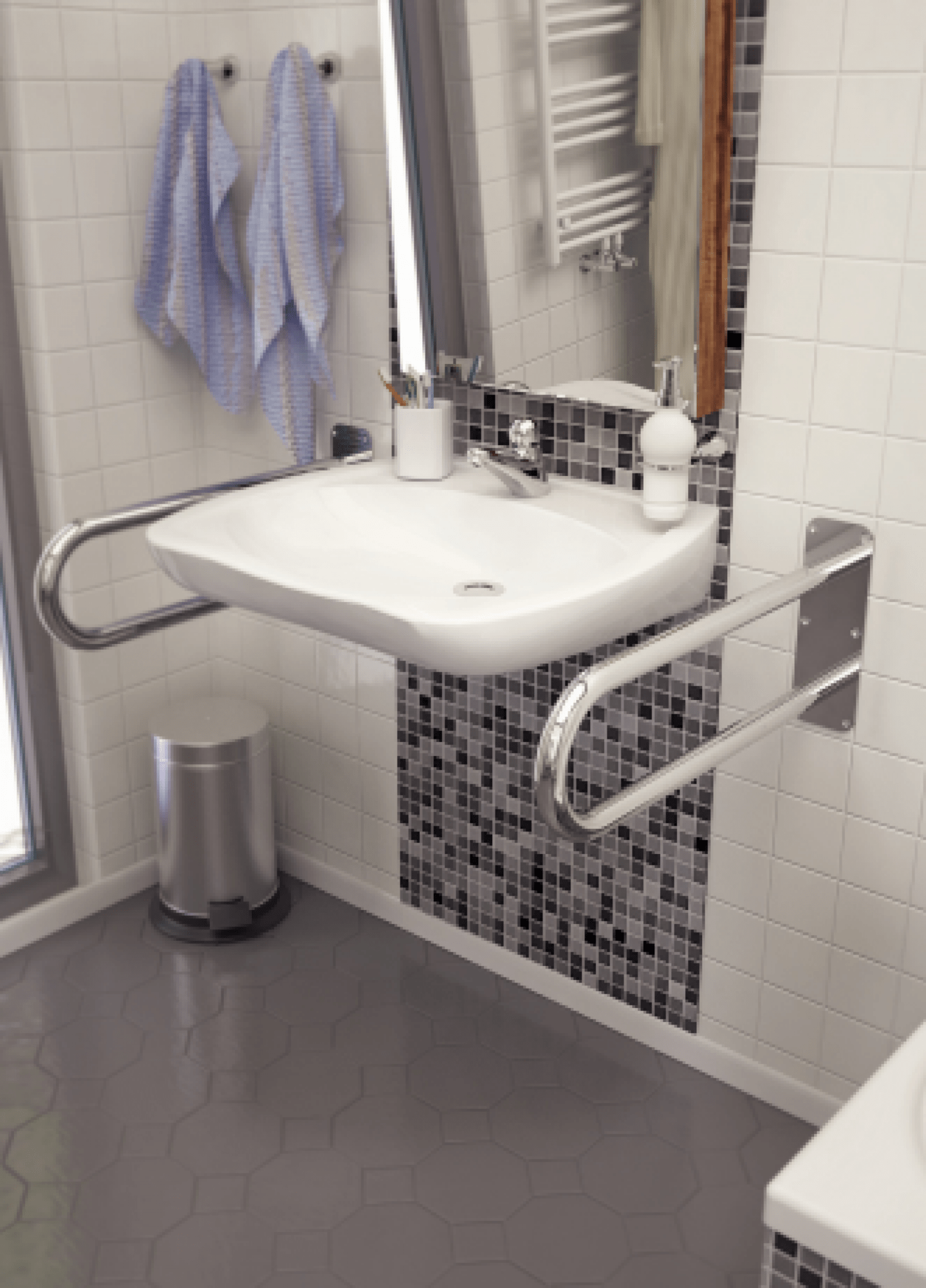 Сантехнические аксессуары WBUSX004 Hастенная ручка Terma 38x20  - Вид №8