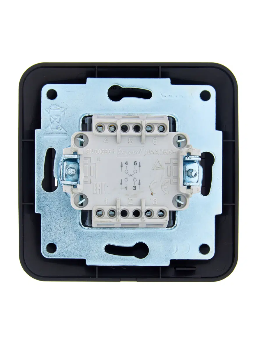 ASTI Выключатель промежуточный чёрный бархат LEZARD 7081-4242-107 - Вид №1