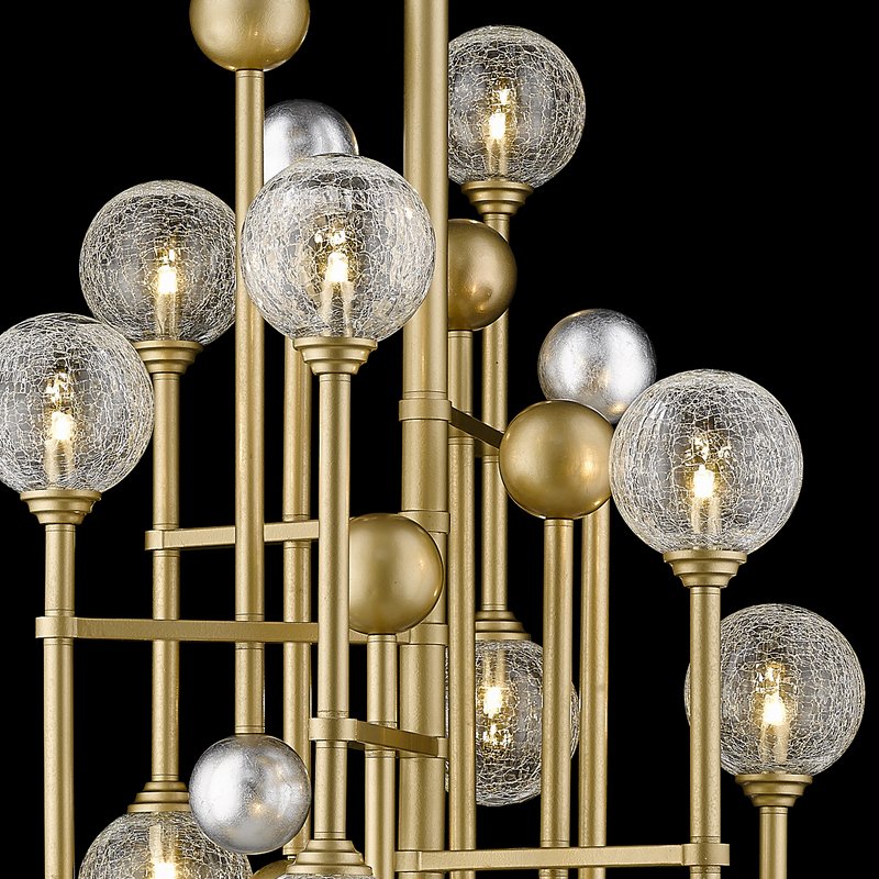 Светильник подвесной 100х60 см золотой Delight Collection P68084-12 DELIGHT COLLECTION ДИЗАЙНЕРСКИЕ 00-3883120 Золото;прозрачный  - Вид №3