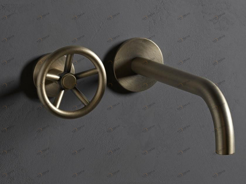 The Watermark Collection Настенный смеситель для мойки на 2 отверстия Brooklyn Bro05 Santreyd