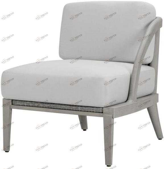 JANUS et Cie Левый / правый модуль из тика для модульного дивана Rock garden sun-id-1443361