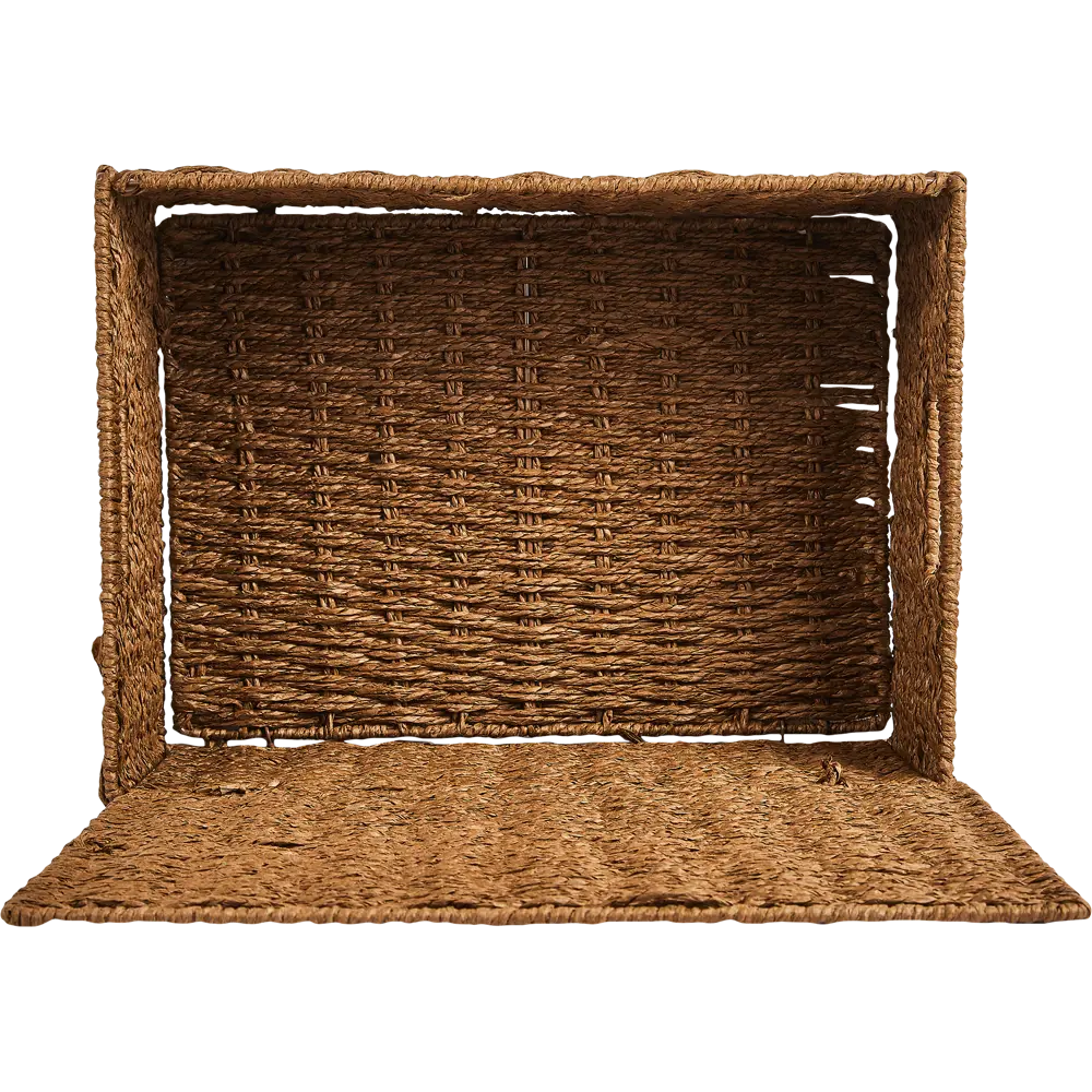 Корзина с крышкой для хранения 38x18x28 см бумага цвет коричневый 89344353 STLM-2209458 SPACEO Kub - Вид №2