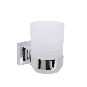 Стакан для зубных щеток Аквалиния 88184 стекло цвет хром