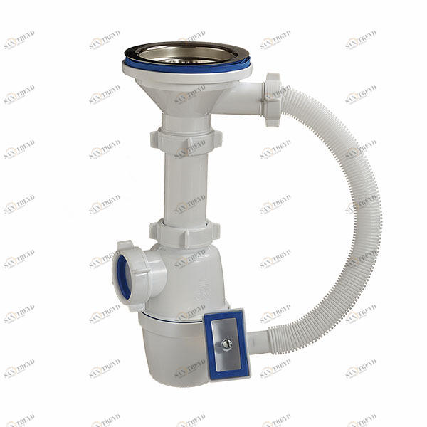 Сифон 3 1/2 40 для мойки шир. вып.,перелив А-4007 (О) А-4007 ОРИО 151619