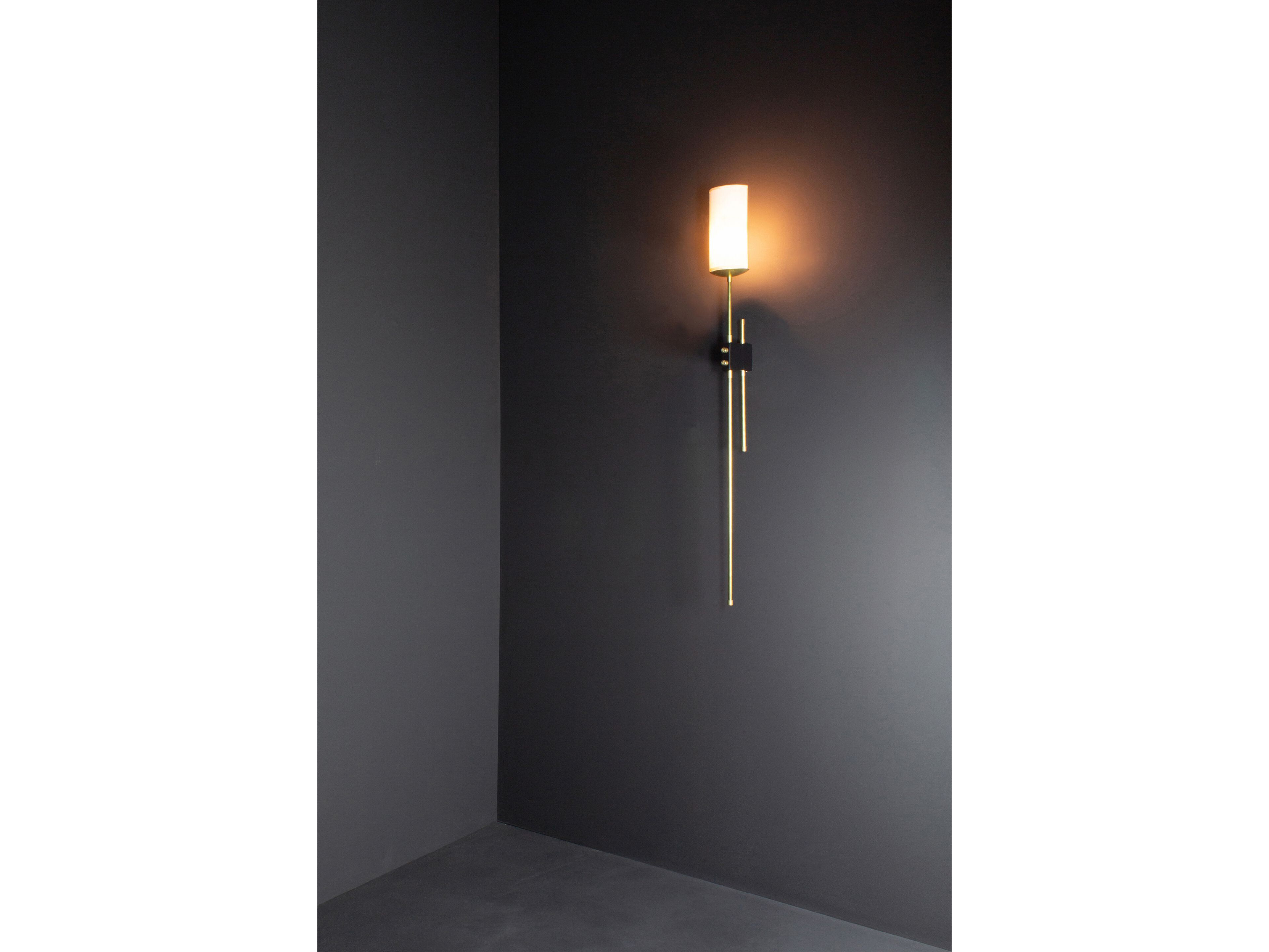 Латунный светодиодный настенный светильник Renzo Serafini VENTOLINA SU FIACCOLA ARCH-00126454 - Вид №1