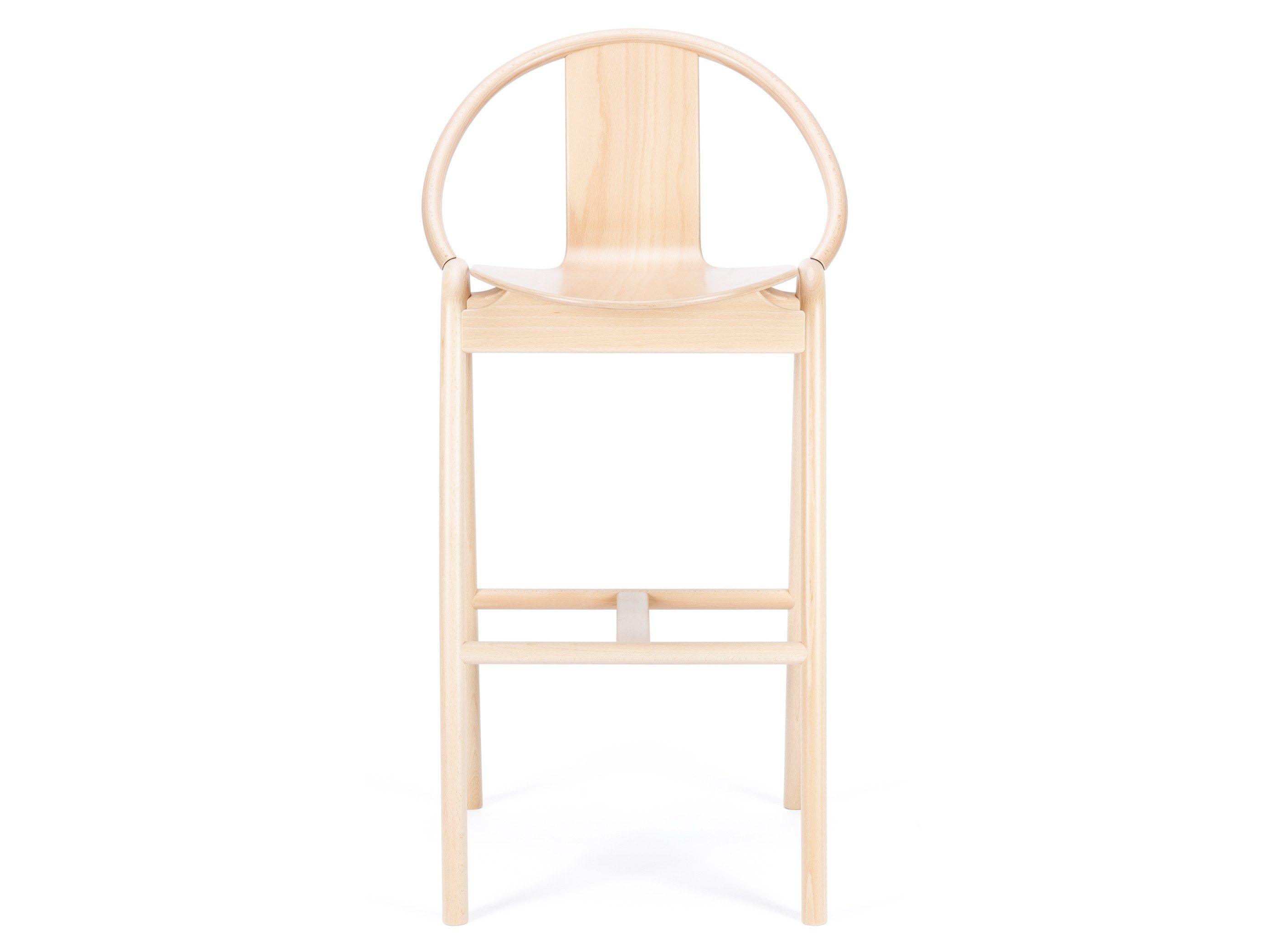 Высокий деревянный стул со спинкой TON AGAIN ARCH-00060401 - Вид №2