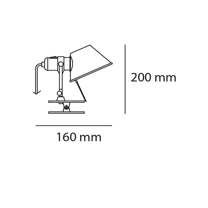 Tolomeo micro-pinza bronz A010890 прищеп Artemide 62017 - Вид №2