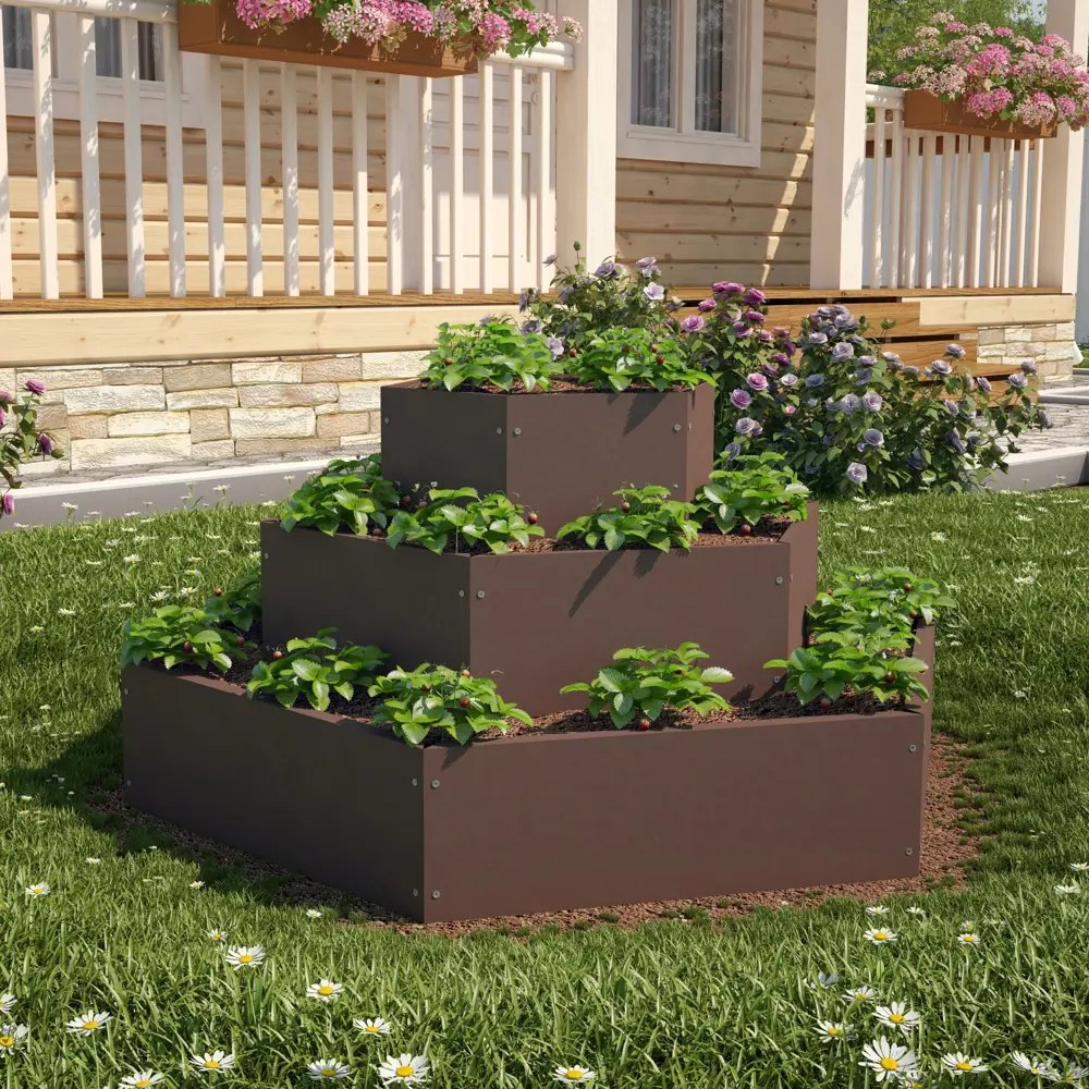 Santreyd Шестиугольная клумба «Каскад» для многоуровневого сада 81967063 STLM-0966666 - Вид №2