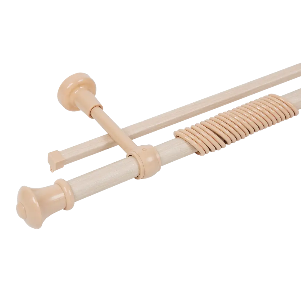 Карниз двухрядный Успех 240 см цвет слоновая кость 18560524 STLM-2039672 РУССКИЕ КАРНИЗЫ