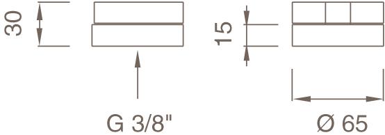 Ceadesign Пульт дистанционного управления сверху из нержавеющей стали Giotto plus Gio 101 - Вид №1