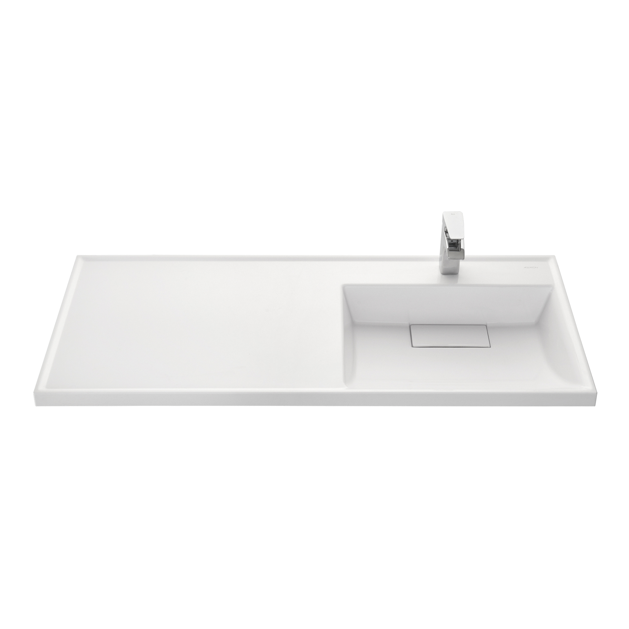 1A72243KLH010 Подвесная раковина настенная прямоугольная AQUATON ЛОНДРИ белая - Вид №2