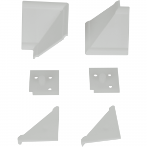 82063062 Комплект для установки плинтуса, цвет белый