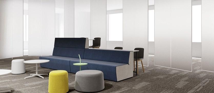 Grado Design Диван из ткани с высокой спинкой и столешницей Modo Mod-sf-2slpt - Вид №2