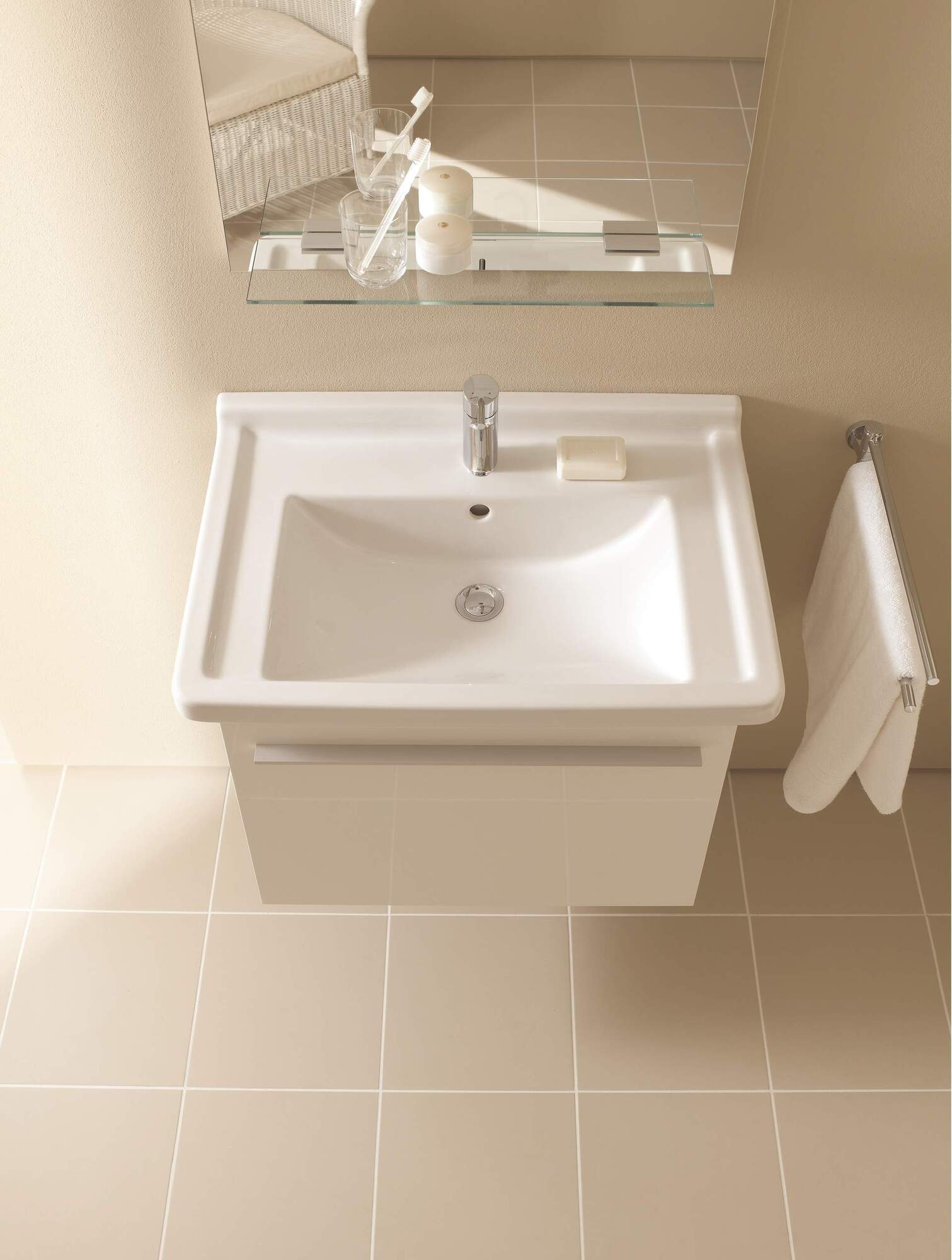 XL605601313 Тумбочка подвесная X-Large #XL6056 600 x 468 мм Американский орех, натуральный шпон Duravit - Вид №3
