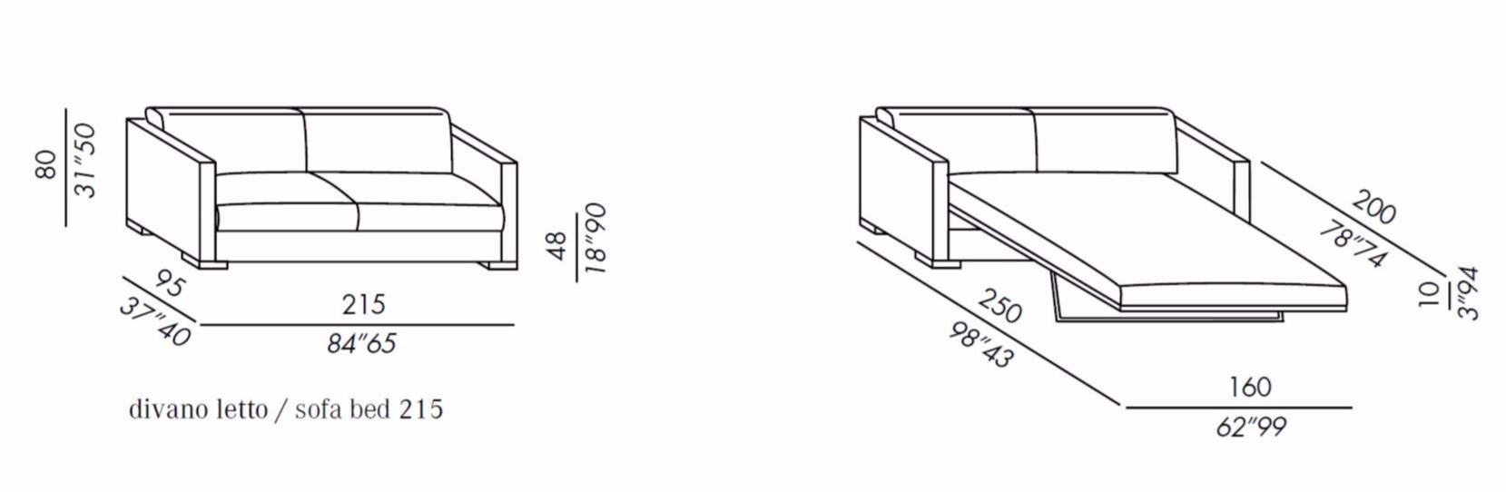 Meridiani Диван-кровать со съемным чехлом из ткани Belmon sun-id-1403392 - Вид №2