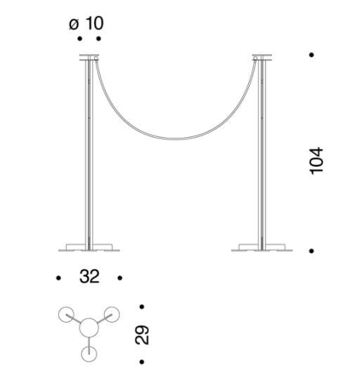 Окрашенные металлические ограждения Danese Milano Familia ARCH-00062324 - Вид №1
