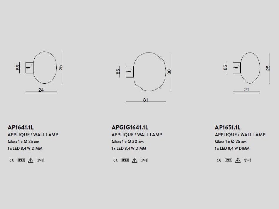 Настенный светильник из дутого стекла Cangini & Tucci Марка ARCH-00122096 - Вид №1