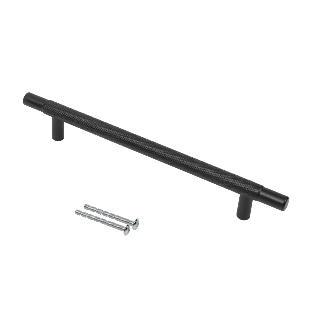 Мебельная ручка-рейлинг Cobra матовый черный 128 мм AKS STLM-2139180 - Вид №2