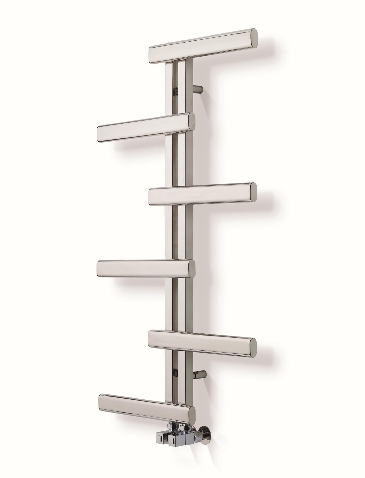 Полотенцесушитель Hammam GEMINI Wood  комбинированный; электрический или водяной Сталь;Дерево  - Вид №64