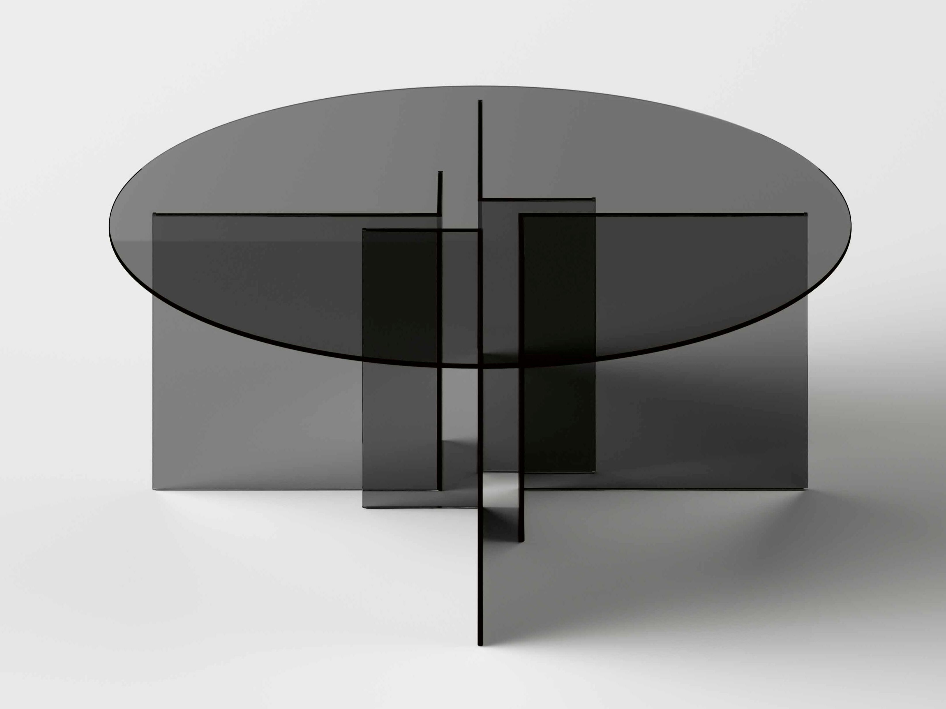 Круглый стол из закаленного стекла Tonelli Design THRIM ARCH-00113249