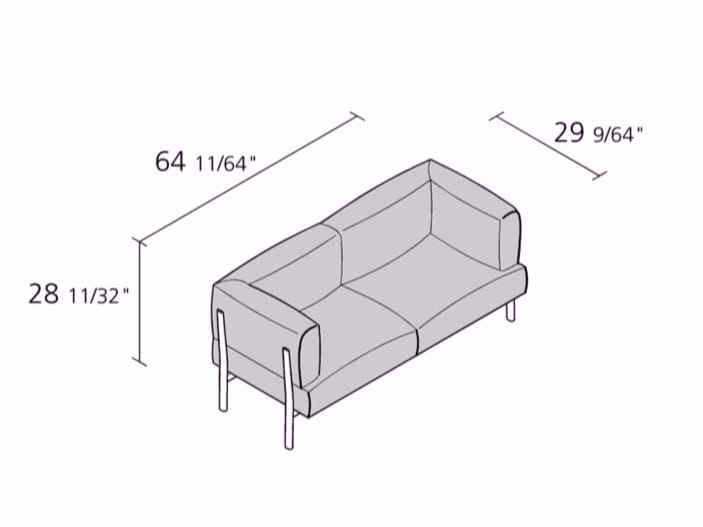 2-местный диван Alias ARCH-00100141 - Вид №1
