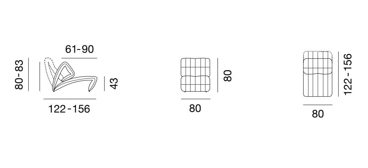 Кресло с откидной спинкой из ткани de Sede DS-266 YOGA ARCH-00099539 - Вид №2