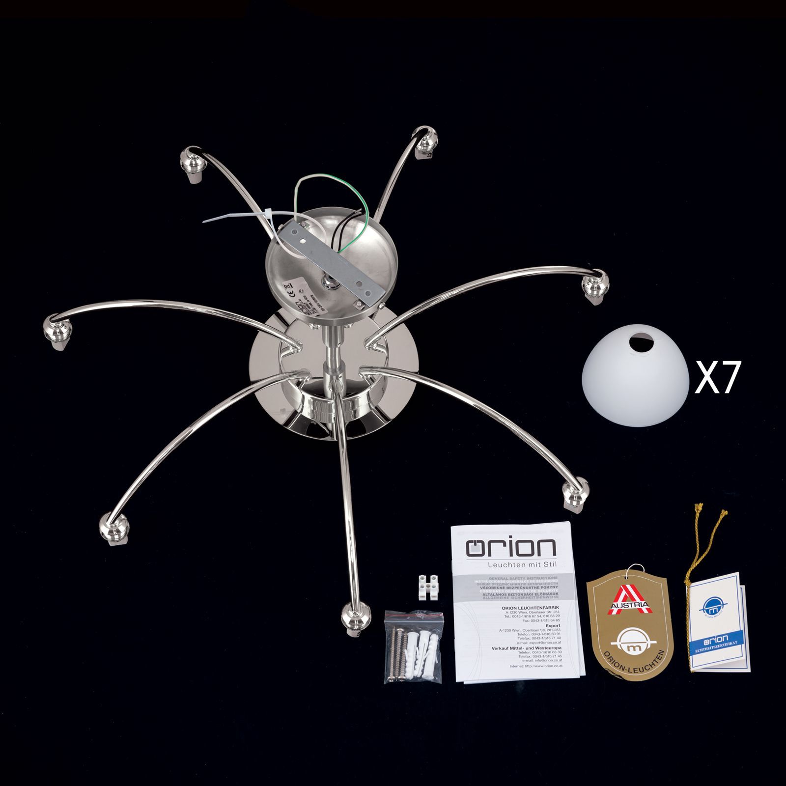 Потолочный светильник из опала и латуни Orion Opaldesign ARCH-00135492 - Вид №10