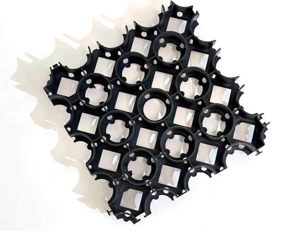 Газонная решетка ЭкоПарк черная 335*335*40мм ГеоПластБорд GPBST-102 - Вид №8