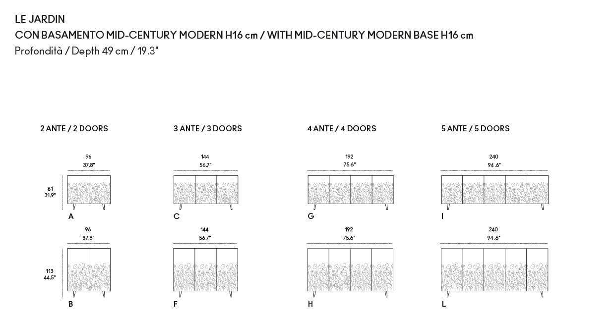 Деревянный шкаф с распашными дверями Casamania & Horm Le Jardin ARCH-00073213 - Вид №4