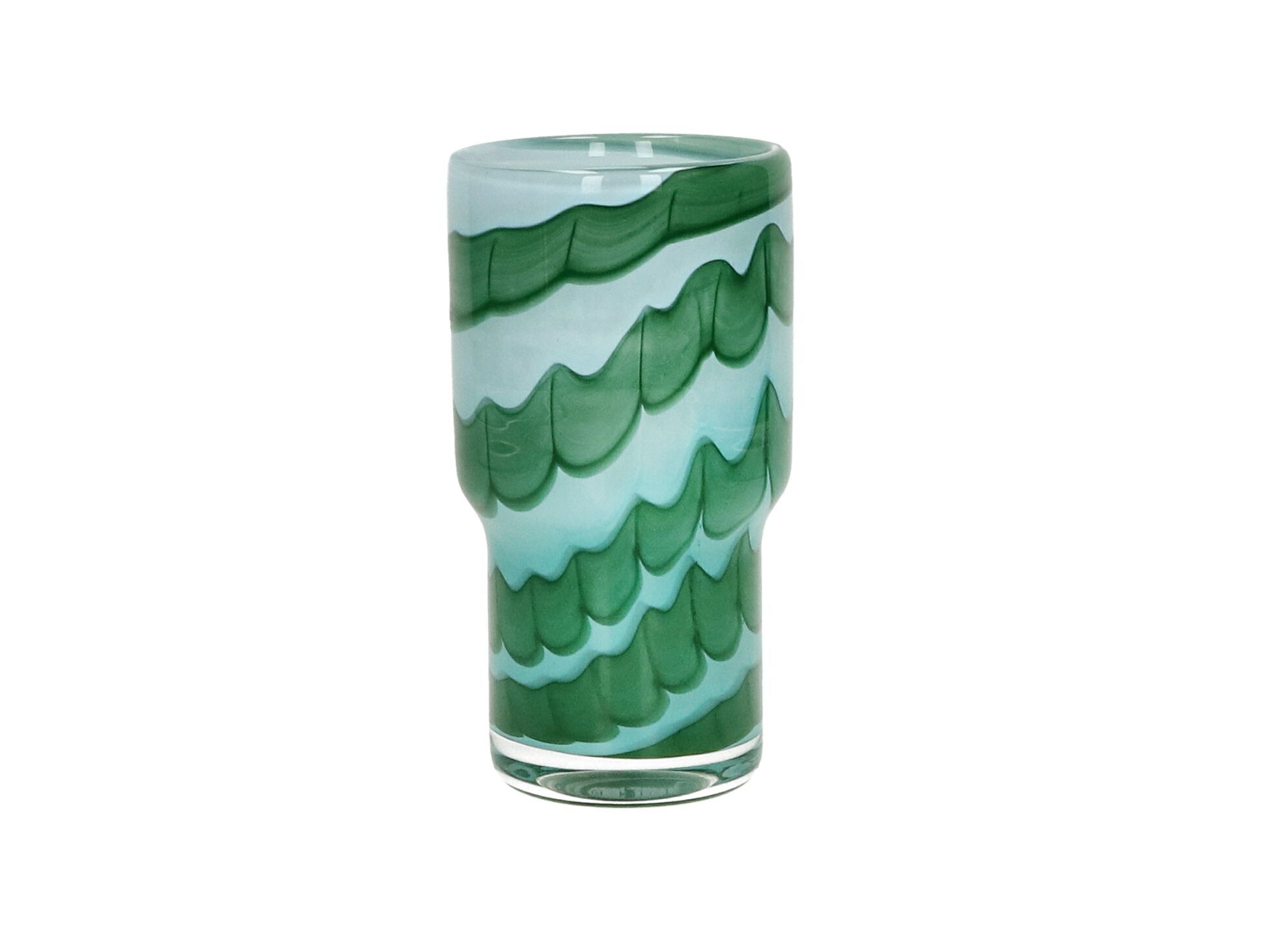 Круглая ваза из дутого стекла POMAX WAVES ARCH-00099242