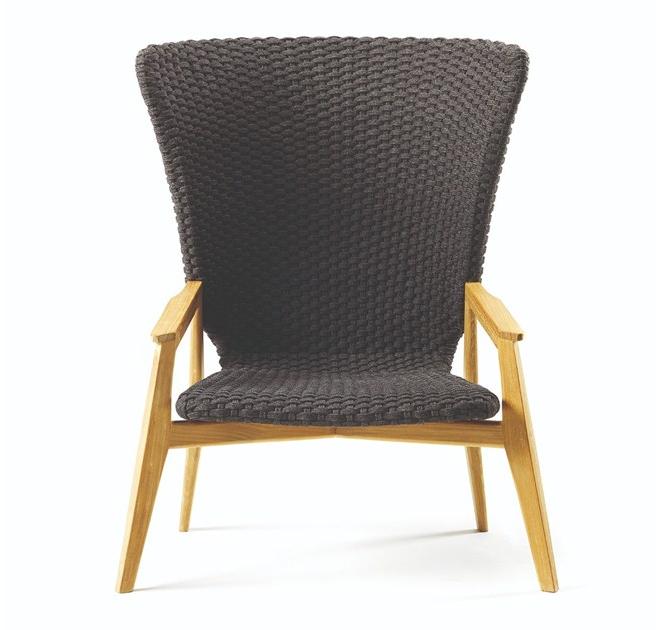 Ethimo Садовое кресло Wing с высокой спинкой Knit Knitpa01 - Вид №5