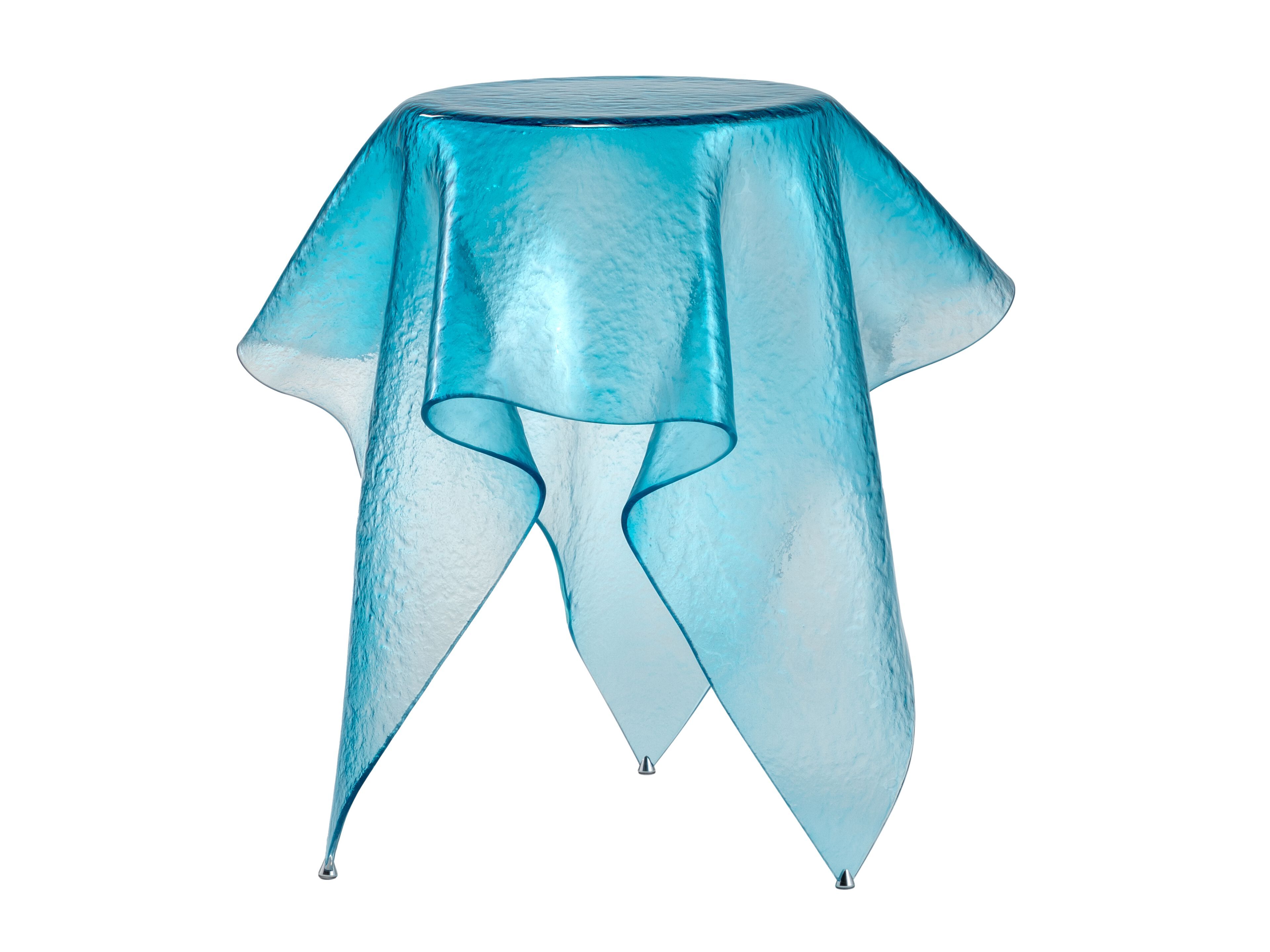 Круглый журнальный столик из изогнутого стекла REFLEX платок ARCH-00035349