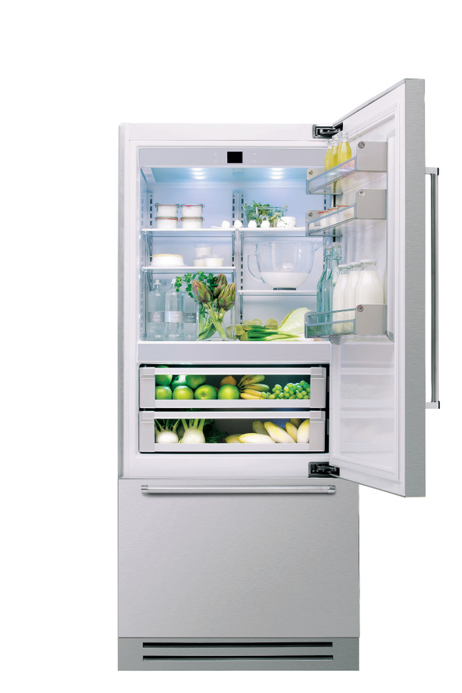 KCZCX 20901R 1 ХОЛОДИЛЬНИК СО ВСТРОЕННОЙ МОРОЗИЛЬНОЙ КАМЕРОЙ С ДВЕРЦАМИ ИЗ НЕРЖАВЕЮЩЕЙ СТАЛИ 90 СМ KitchenAid  - Вид №1