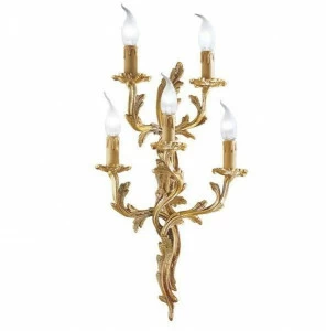Possoni Illuminazione Французский золотой настенный светильник Foglia 3000/a5