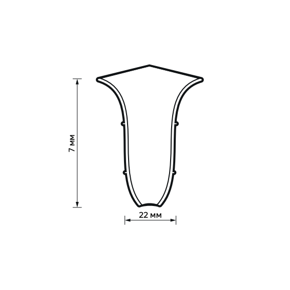 83411588 Угол для плинтуса внутренний Дуб Лоренц 70 мм 2 шт. STLM-0041154 ARTENS  - Вид №4