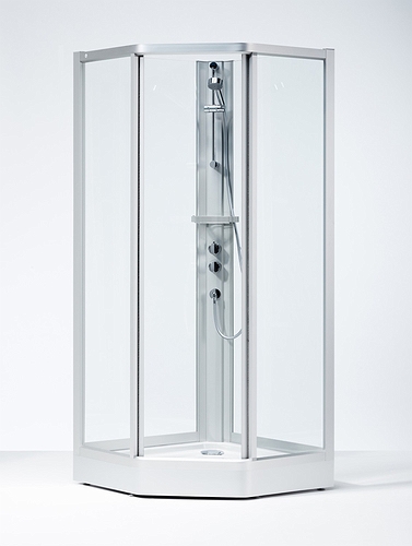 639580 IFO Душевая кабина пятиугольная сплошная SKP NK, в сборе SKP VK 900 x 900 std Solid