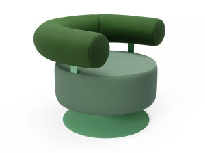 Ткань поворотный стул с подлокотниками